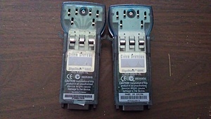 [TK] 2x Cisco GigaStack Gbic| 2x Cisco DS-SFP-FC-2G-SW | 3x Cisco GLC-T-gbic-jpg