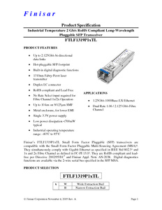 8x SFP Finisar-ng9ckzftlf1319p1xtl_spec_reva-pdf