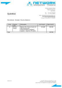 TK: Brocade / Foundry NI-MLX-10Gx4 4 port 10GE XFP modules en XFP optics-ni-mlx-10gx4-quote-20120903-pdf