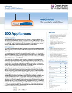 Check Point 680W TKA-600-appliance-datasheet-pdf