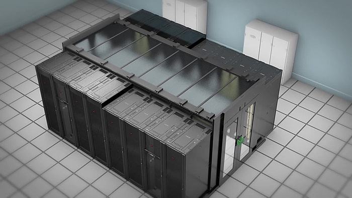 TK: Hot Aisle Containment System (12 racks) incl dakpanelen, deuren, etc.(APC/Wright)-apc_hacs-jpg