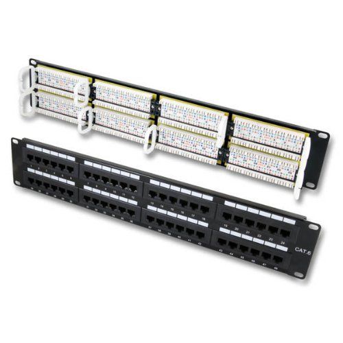 [TKG] 48 poort patch paneel RJ45 Cat5e/Cat6-2u-19-patchpanel-48-poorts-cat5e-rj45-jpg