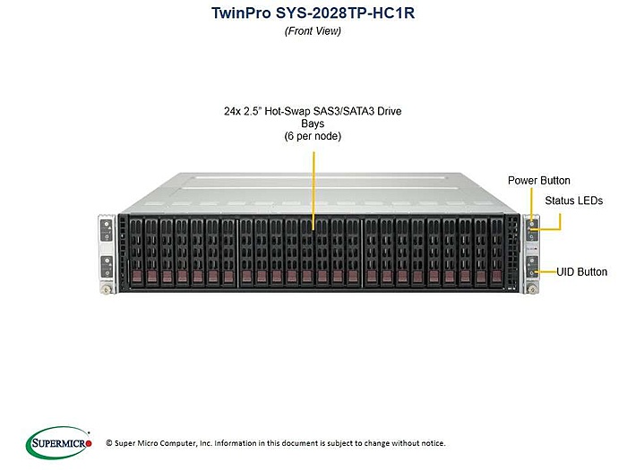 TKA 10x SuperMicro SYS-2028TP-HC1R 2U 4-node E5-26xx v3/v4-2028tp-hc1r_front-jpg