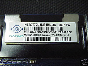 Nanya 2gb memory pc5300 ecc-geheugen-jpg