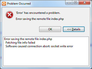 Aptana foutmelding-aptana-error2-png
