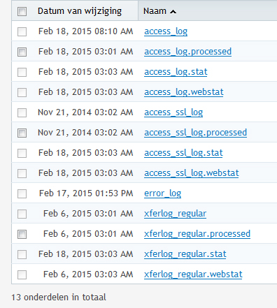 Dezelfde maisl komen vele malen binnen-logfiles-jpg