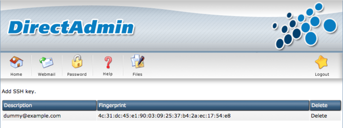 Plugin: SSH Key management-list-png