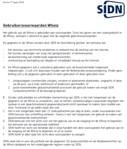 [UPDATE] Belgische &amp; Nederlandse tak Datahouse failliet verklaard. Massale leegloop.-sidn_whois_voorwaarden-png