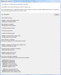 'vreemd' 3TB harddisk probleem-chkdsk-gif